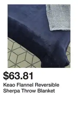 Bed Bath & Beyond Keao Flannel Reversible Sherpa Throw Blanket offer