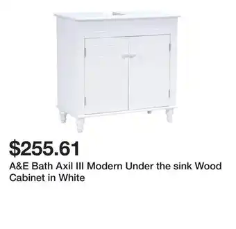 Bed Bath & Beyond A&E Bath Axil III Modern Under the sink Wood Cabinet in White offer