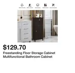 Bed Bath & Beyond Freestanding Floor Storage Cabinet Multifunctional Bathroom Cabinet offer