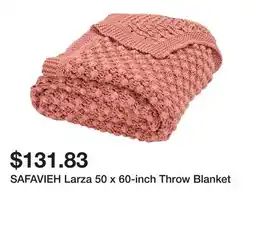 Bed Bath & Beyond SAFAVIEH Larza 50 x 60-inch Throw Blanket offer