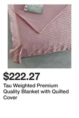 Bed Bath & Beyond Tau Weighted Premium Quality Blanket with Quilted Cover offer