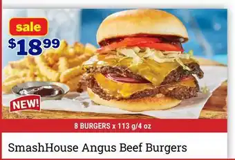 M & M Food Market SmashHouse Angus Beef Burgers offer