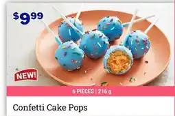M & M Food Market Confetti Cake Pops offer