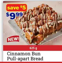 M & M Food Market Cinnamon Bun Pull-apart Bread offer