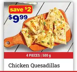 M & M Food Market Chicken Quesadillas offer
