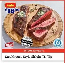 M & M Food Market Steakhouse Style Sirloin Tri Tip offer