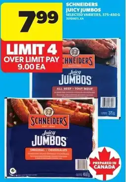 Real Canadian Superstore Schneiders juicy jumbos offer