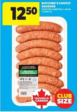 Real Canadian Superstore Butcher's choice sausage offer