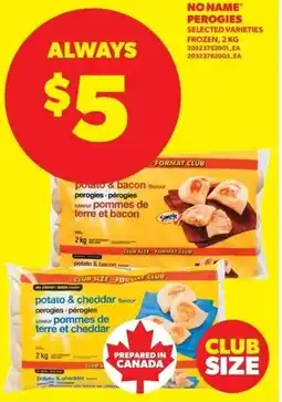 Real Canadian Superstore No name perogies offer