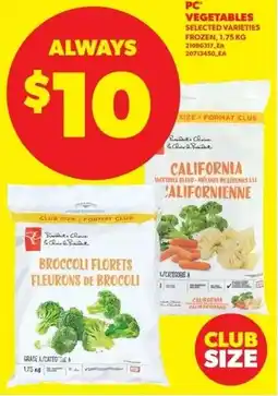 Real Canadian Superstore PC vegetables offer