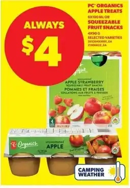 Real Canadian Superstore PC organics apple treats offer