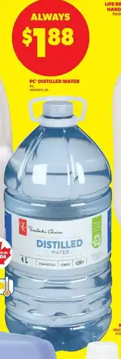Real Canadian Superstore PC distilled water offer