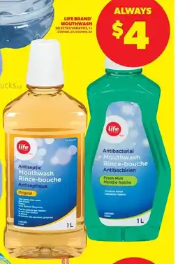Real Canadian Superstore Life brand' mouthwash offer