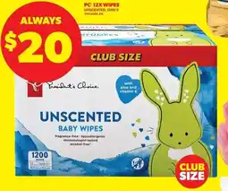 Real Canadian Superstore PC Unscented wipes offer