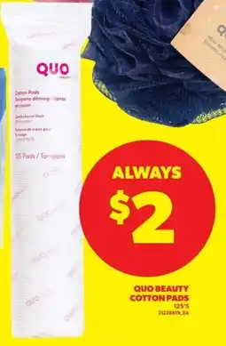 Real Canadian Superstore Quo beauty cotton pads offer