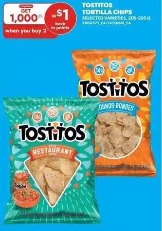 Real Canadian Superstore Tostitos tortilla chips offer