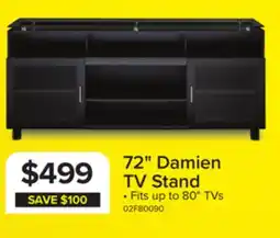 Leon's Damien 72 Flat Panel Television Stand - Black offer