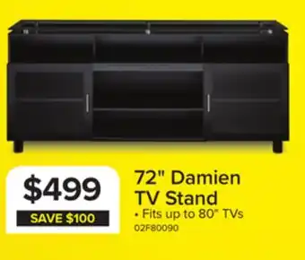Leon's Damien 72 Flat Panel Television Stand - Black offer