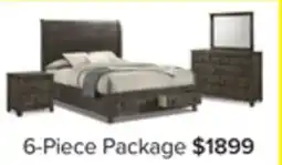 Leon's Cabin 6-Piece Queen Storage Bedroom Package - Grey offer