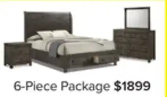 Leon's Cabin 6-Piece Queen Storage Bedroom Package - Grey offer