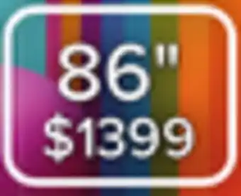Leon's 86' 4K UHD Smart TV offer
