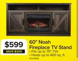 Leon's Noah 59.75 Fireplace TV Stand - Aged Oak offer