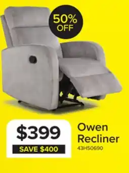 Leon's Owen Recliner offer