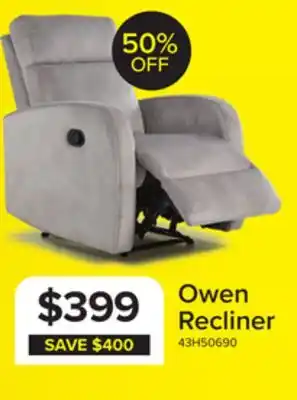 Leon's Owen Recliner offer
