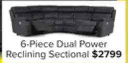 Leon's Haven 6-Piece Dual Power Reclining Sectional - Grey offer