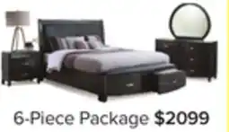 Leon's Cinema 6-Piece Queen Storage Bedroom Package - Charcoal offer