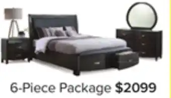 Leon's Cinema 6-Piece Queen Storage Bedroom Package - Charcoal offer