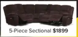 Leon's Maxwell 5-Piece Power Reclining Sectional - Brown offer