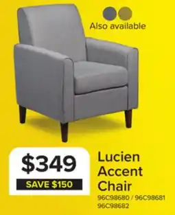 Leon's Lucien Accent Chair - Light Grey offer