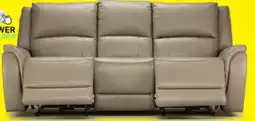 Leon's Maxton Leather Power Reclining Sofa - Taupe offer