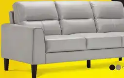 Leon's Verissimo Leather Sofa - Silver offer