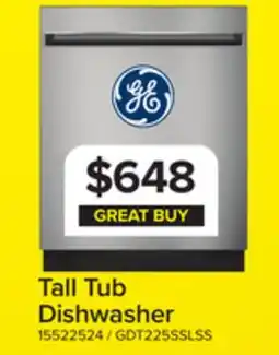 Leon's GE Stainless Steel 24 Dishwasher- GDT225SSLSS offer