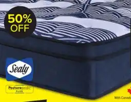 Leon's Sealy Posturepedic Plus Sterling - Hugo II Medium Eurotop Queen Mattress offer