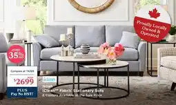La Z Boy Noah iClean Fabric Stationary Sofa offer