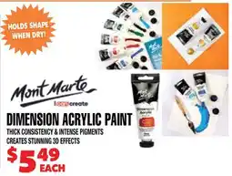 Len's Mill Stores DIMENSION ACRYLIC PAINT offer