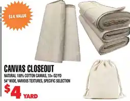 Len's Mill Stores CANVAS CLOSEOUT offer