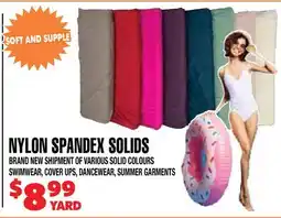 Len's Mill Stores NYLON SPANDEX SOLIDS offer