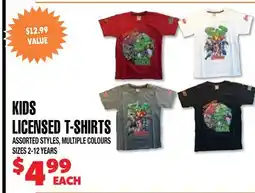 Len's Mill Stores KIDS LICENSED T-SHIRTS offer
