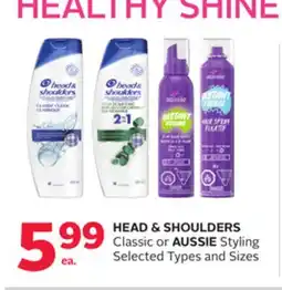 Rexall HEAD & SHOULDERS Classic or AUSSIE Styling offer