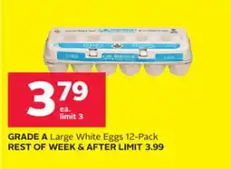 Rexall GRADE A Large White Eggs offer