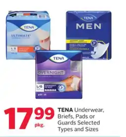 Rexall TENA Underwear, Briefs, Pads or Guards offer