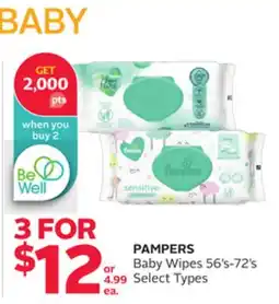 Rexall PAMPERS Baby Wipes offer