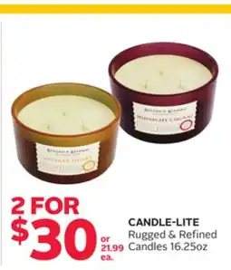 Rexall CANDLE-LITE Rugged & Refined Candles offer