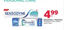 Rexall SENSODYNE or PRONAMEL Toothpaste offer