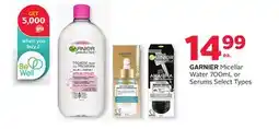 Rexall GARNIER Micellar Water 700mL or Serums offer