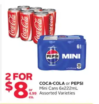 Rexall COCA-COLA or PEPSI Mini Cans offer